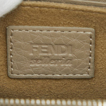 Fendi Selleria Coin Purse Gray Leather