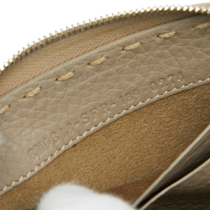 Fendi Selleria Coin Purse Gray Leather