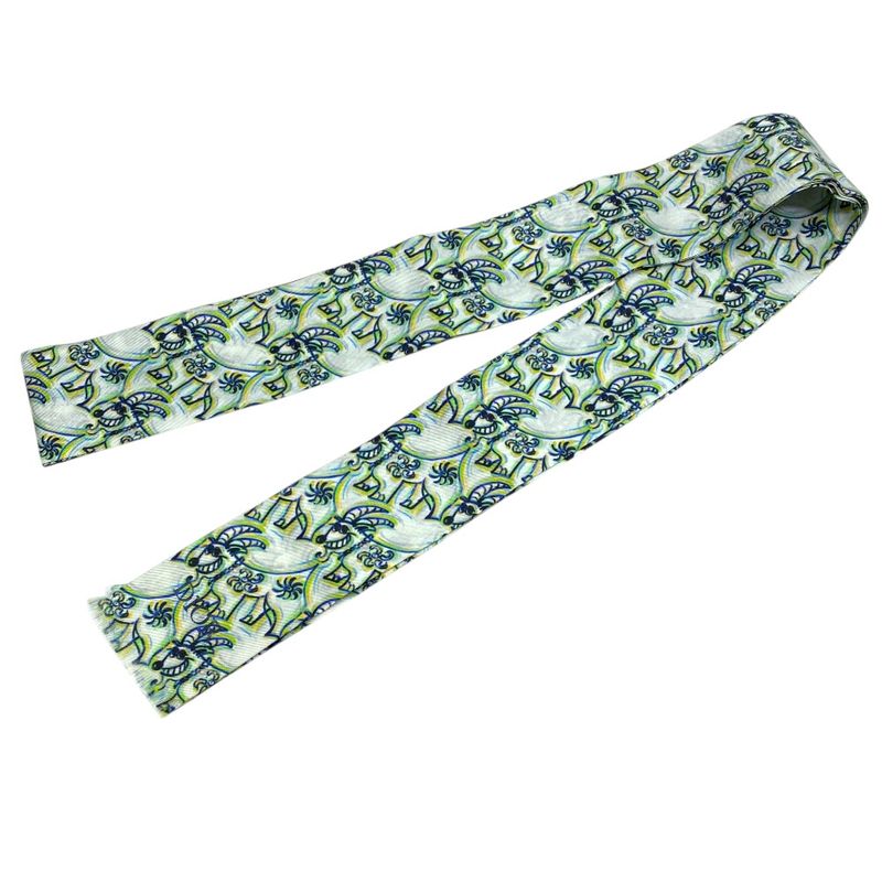 Dior Scarf Twill Scarf Silk Twill White Christian