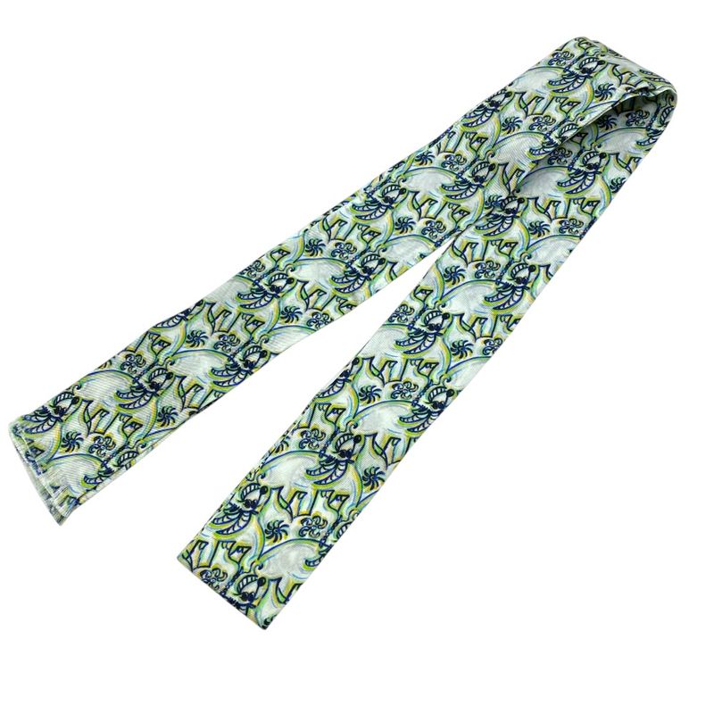 Dior Scarf Twill Scarf Silk Twill White Christian