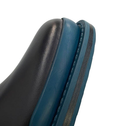Bottega Veneta Loafers Lace Up Intrecciato Leather 38 Black Blue