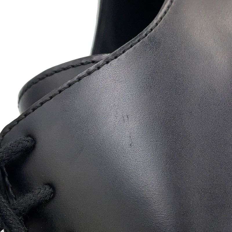 Bottega Veneta Loafers Lace Up Intrecciato Leather 38 Black Blue