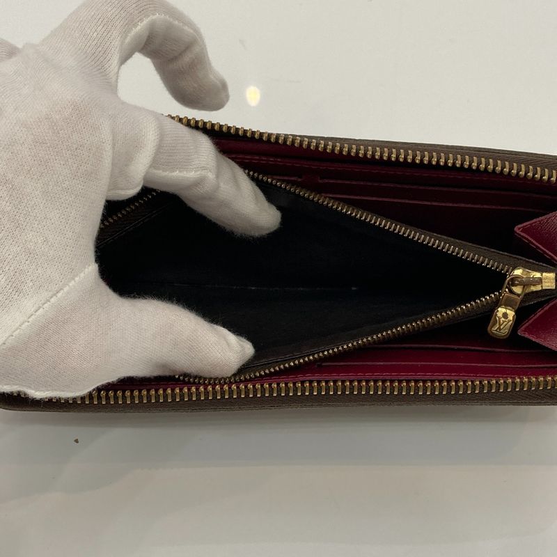 Louis Vuitton Monogram Portefeuille Clemence Long Wallet Brown