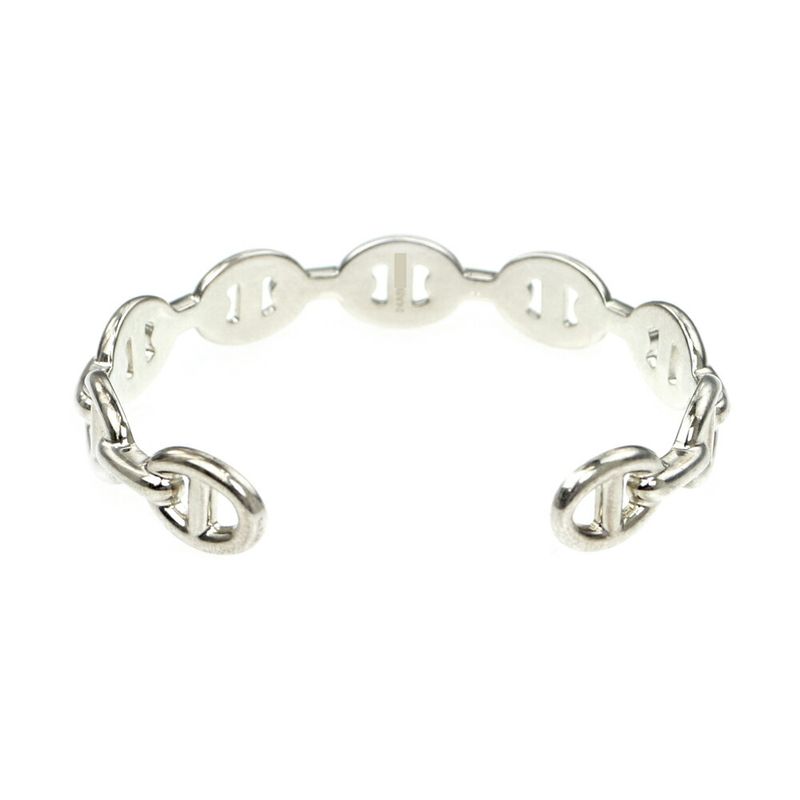 Hermes Chaine D'ancre Bangle Enchainee ST Silver