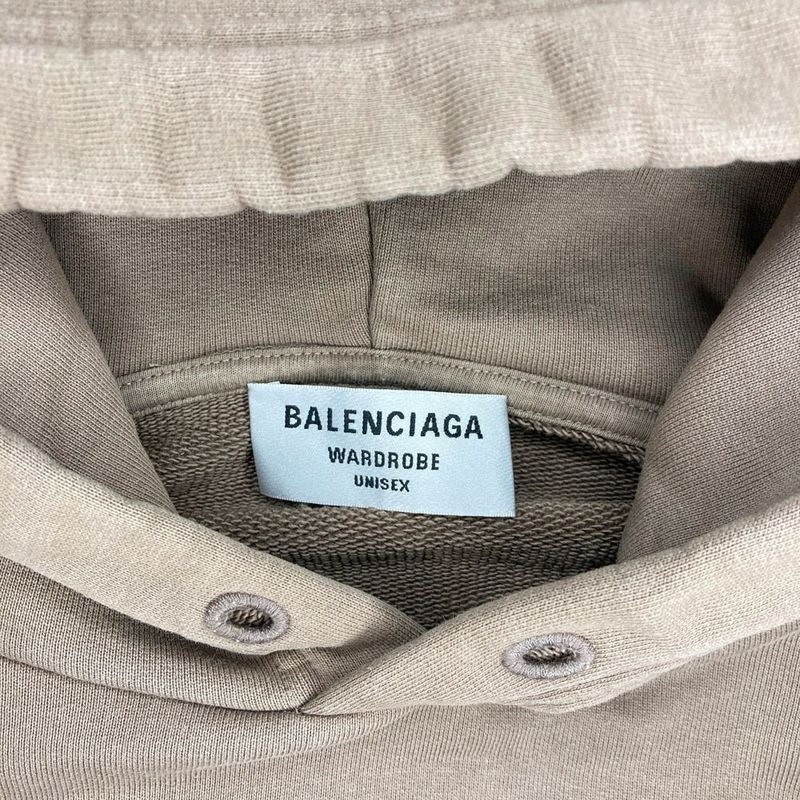 Balenciaga Logo Embroidery Sweatshirt Pullover Jacket XS