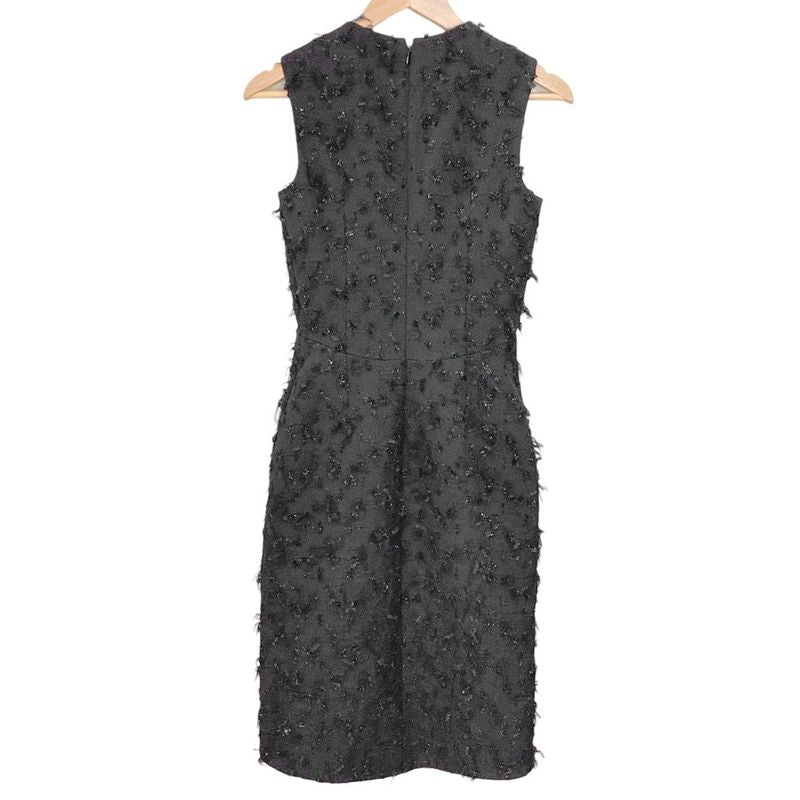 Balenciaga Tweed Sleeveless Dress 34 Black