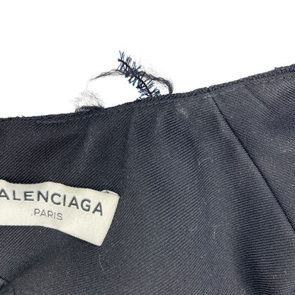 Balenciaga Tweed Sleeveless Dress 34 Black