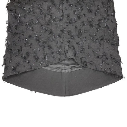 Balenciaga Tweed Sleeveless Dress 34 Black
