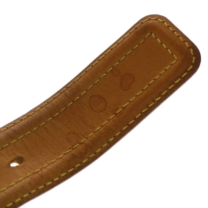 Louis Vuitton Picule Serie Leather Belt Gold Brown