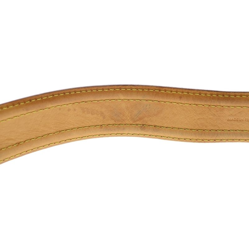 Louis Vuitton Picule Serie Leather Belt Gold Brown