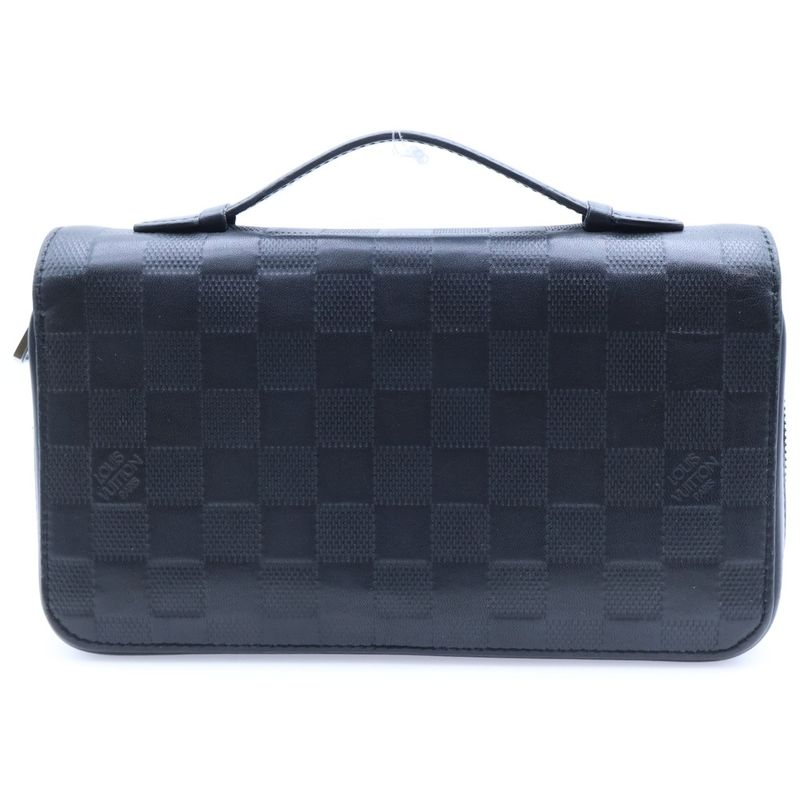 Louis Vuitton Damier Infini Zippy XL Clutch Black