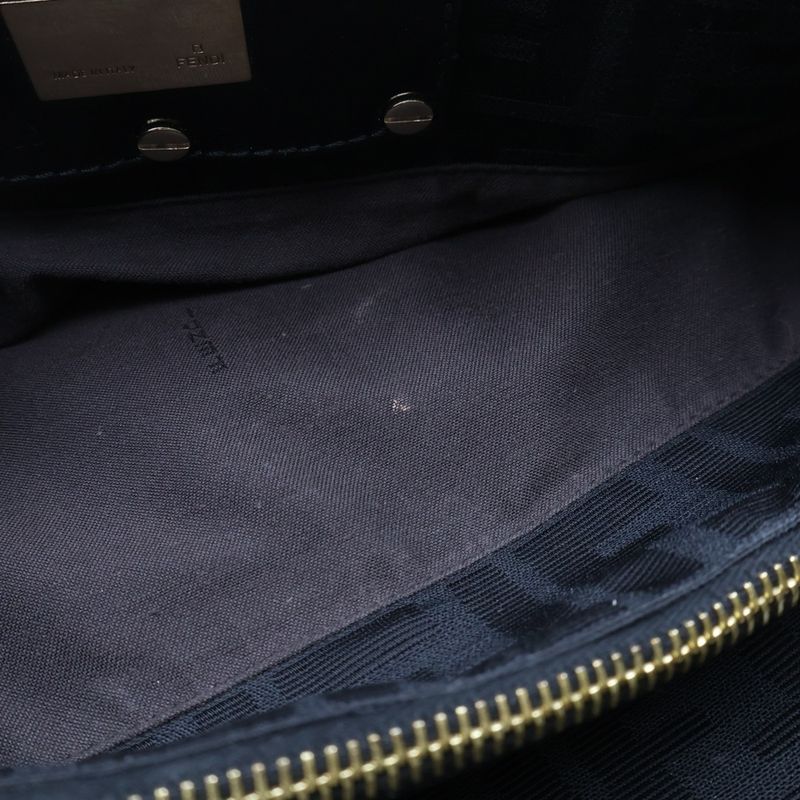 Fendi Zucca Mia Chain Tote Black