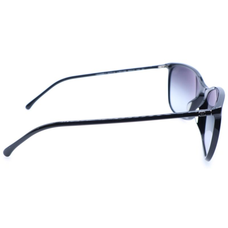 Chanel Side Logo Wellington Sunglasses Eyewear Black