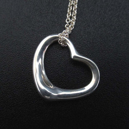 Tiffany & Co Elsa Peretti Open Heart Necklace Pendant Silver