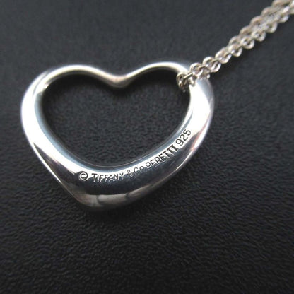 Tiffany & Co Elsa Peretti Open Heart Necklace Pendant Silver