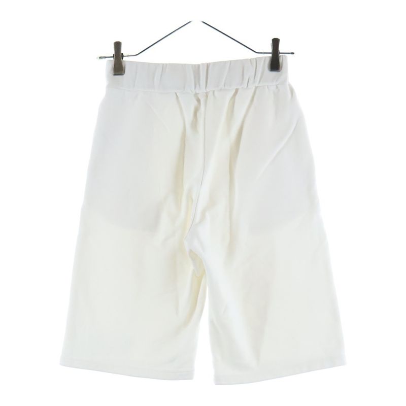 Dior Christian Hem Logo Print Drawstring Sweat Shorts Half Pants White