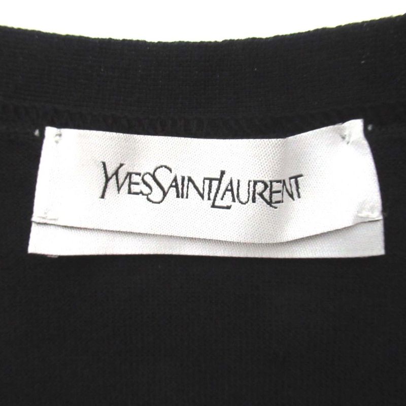 Saint Laurent Yves Long Sleeve Trim Knit Cardigan S