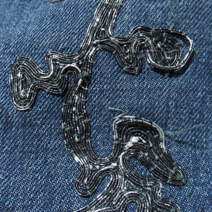 Gucci Era Masterpiece Flower Embroidery Button Fly Denim