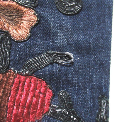 Gucci Era Masterpiece Flower Embroidery Button Fly Denim