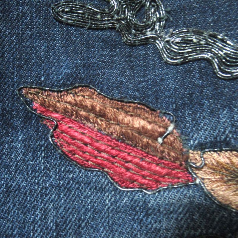 Gucci Era Masterpiece Flower Embroidery Button Fly Denim