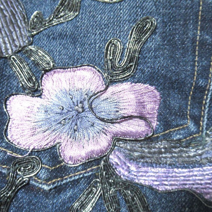 Gucci Era Masterpiece Flower Embroidery Button Fly Denim