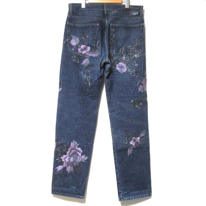Gucci Era Masterpiece Flower Embroidery Button Fly Denim