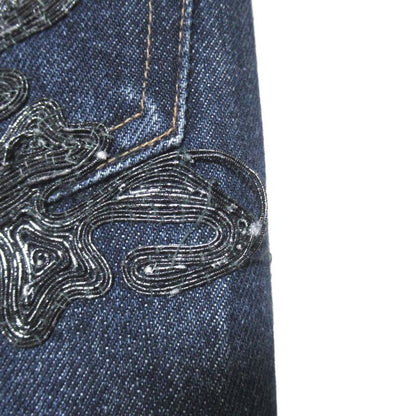 Gucci Era Masterpiece Flower Embroidery Button Fly Denim