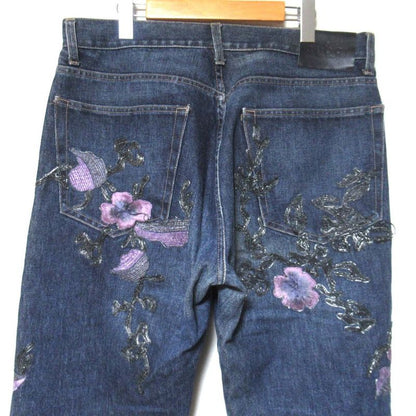 Gucci Era Masterpiece Flower Embroidery Button Fly Denim