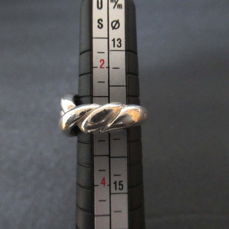 Hermes Vintage Torsade Ring Silver