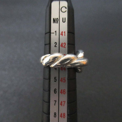 Hermes Vintage Torsade Ring Silver