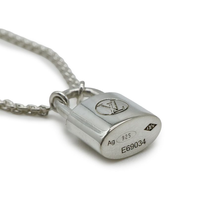 Louis Vuitton Pendentif Silver Lockit Unicef Necklace Pendant