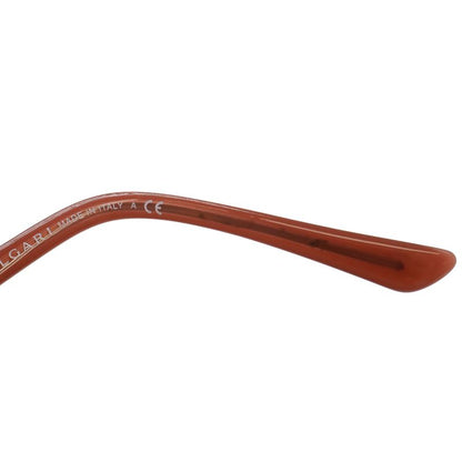 Bvlgari Parentesi Sunglasses Butterfly Shape Rhinestone Smoke Gradient Red