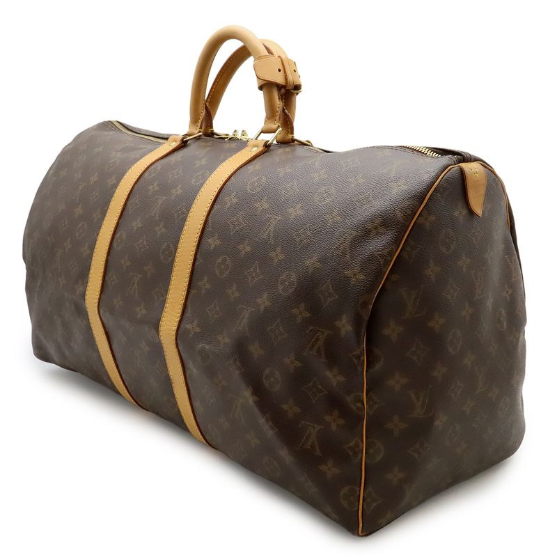 Louis Vuitton Monogram Keepall 55 Boston Bag Travel Purse