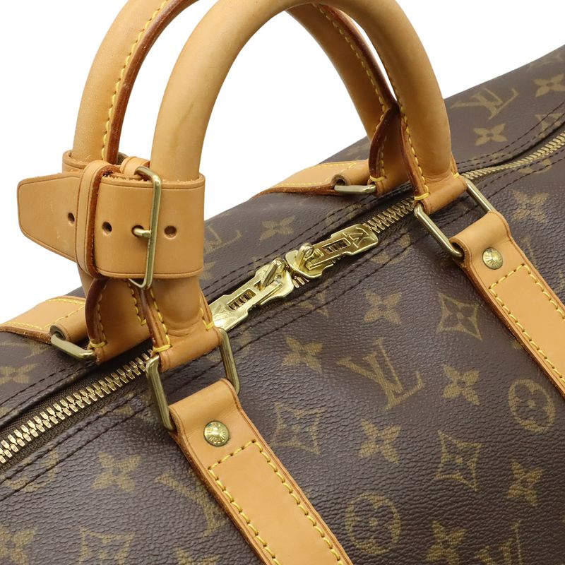 Louis Vuitton Monogram Keepall 55 Boston Bag Travel Purse