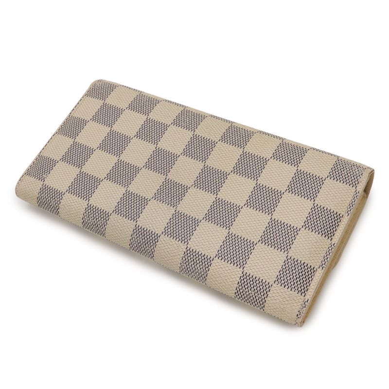 Louis Vuitton Damier Azur Portefeuille Sarah Bifold Long Wallet