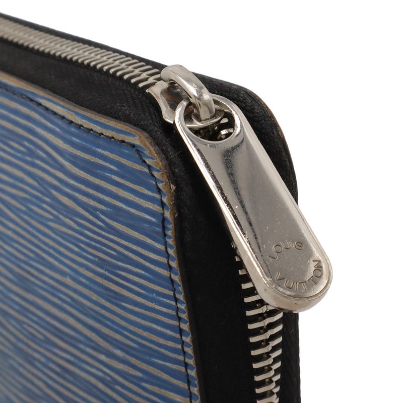 Louis Vuitton Epi Denim Zippy Long Wallet Zip Around Leather