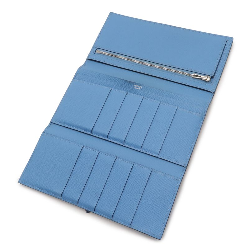 Hermes Bearn Dupri Trifold Long Wallet Veau Epsom