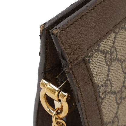 Gucci Ophidia GG Supreme Sherry Line Small Chain Shoulder Bag Leather Beige