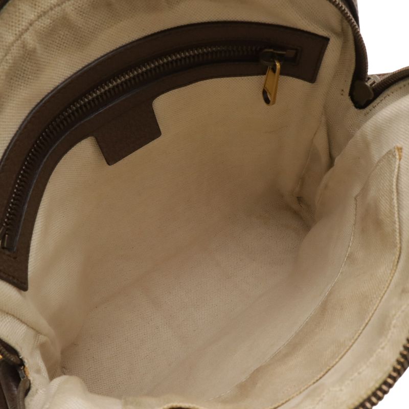 Gucci Ophidia Small Messenger Bag GG Supreme Sherry Line Leather Beige