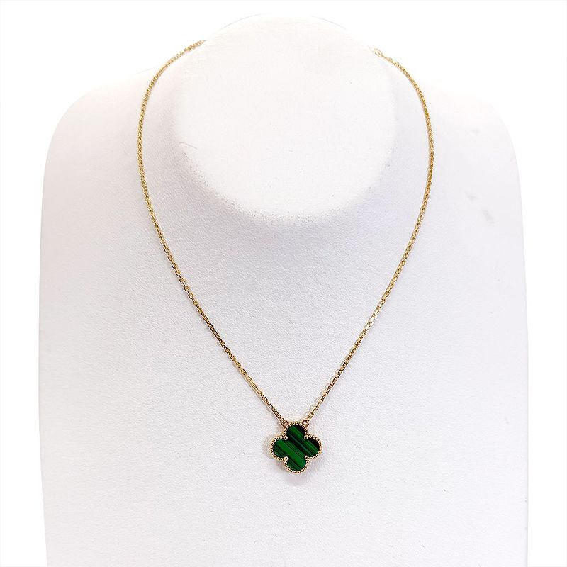 Van Cleef & Arpels Vintage Alhambra Macalite Necklace