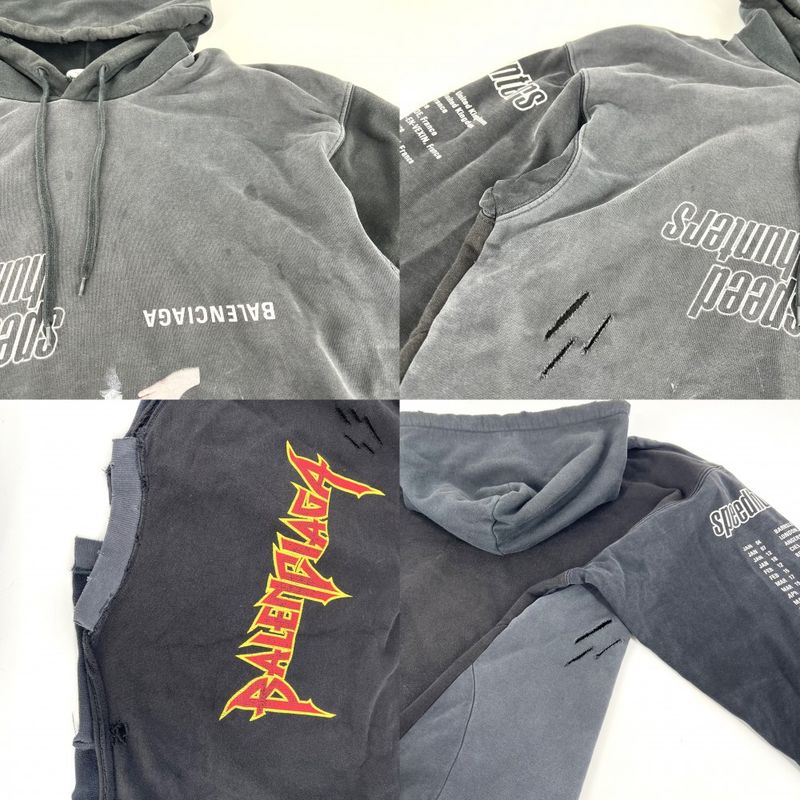 Balenciaga Jacket Pullover Speed Hunters Top Upside Down Hoodie Logo