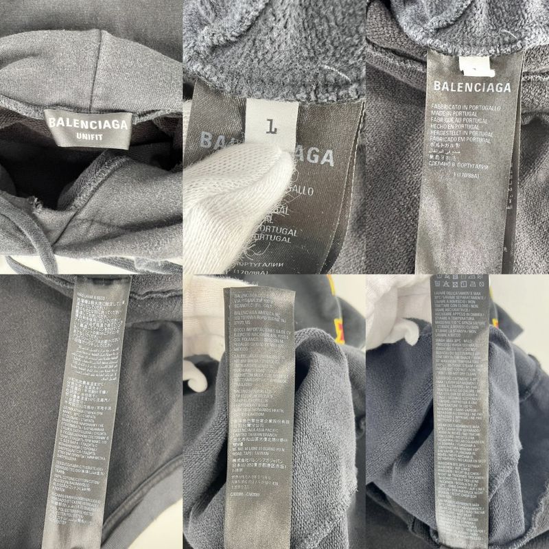 Balenciaga Jacket Pullover Speed Hunters Top Upside Down Hoodie Logo