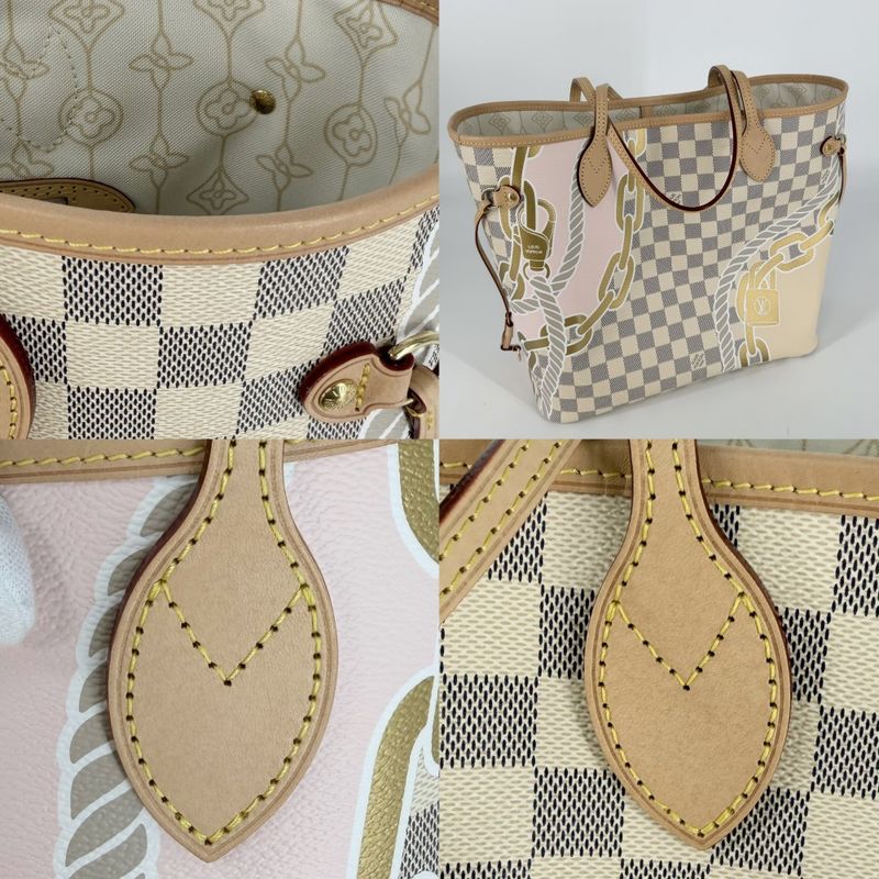 Louis Vuitton Tote Nautical Neverfull MM Handbag with Pouch