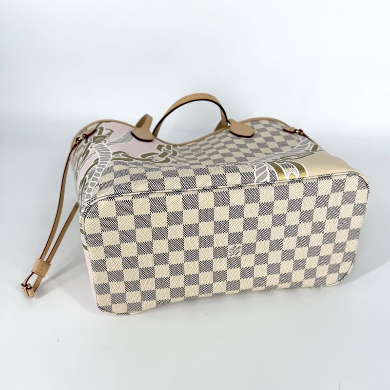 Louis Vuitton Tote Nautical Neverfull MM Handbag with Pouch