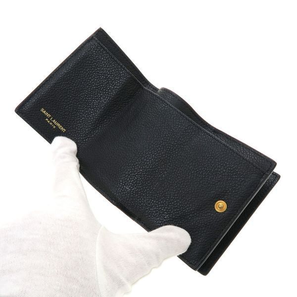 Saint Laurent Paris YSL Line Origami Tiny Wallet