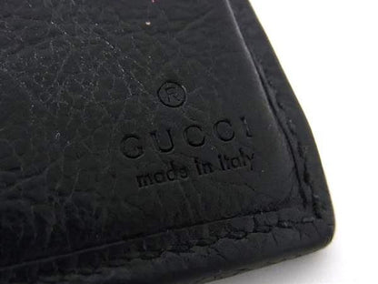 Gucci Wallet Interlocking G Black Leather Bifold