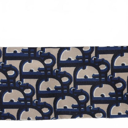 Dior Mitzah Scarf Oblique Silk Twill Blue
