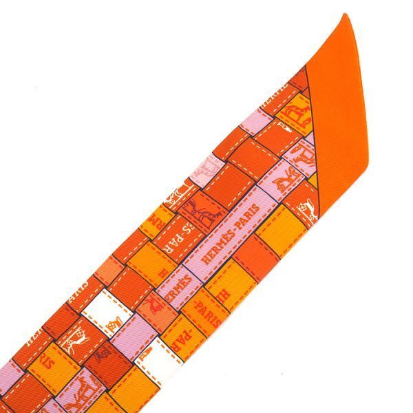 Hermes Twilly Silk Orange