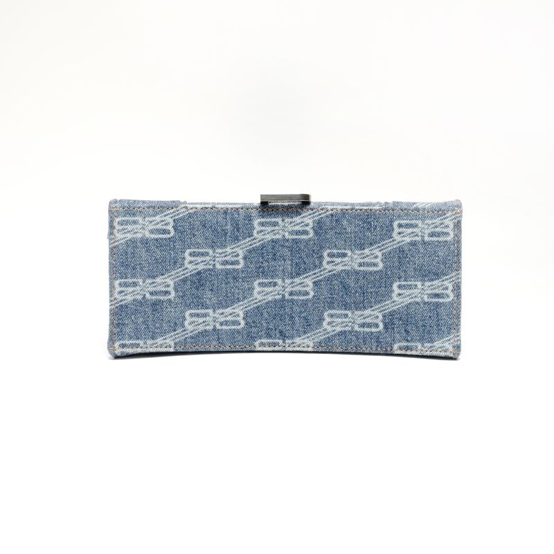 Balenciaga Handbag Denim Hourglass 2-Way