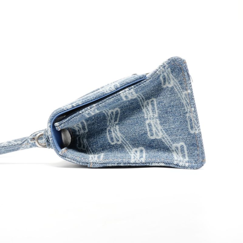 Balenciaga Handbag Denim Hourglass 2-Way
